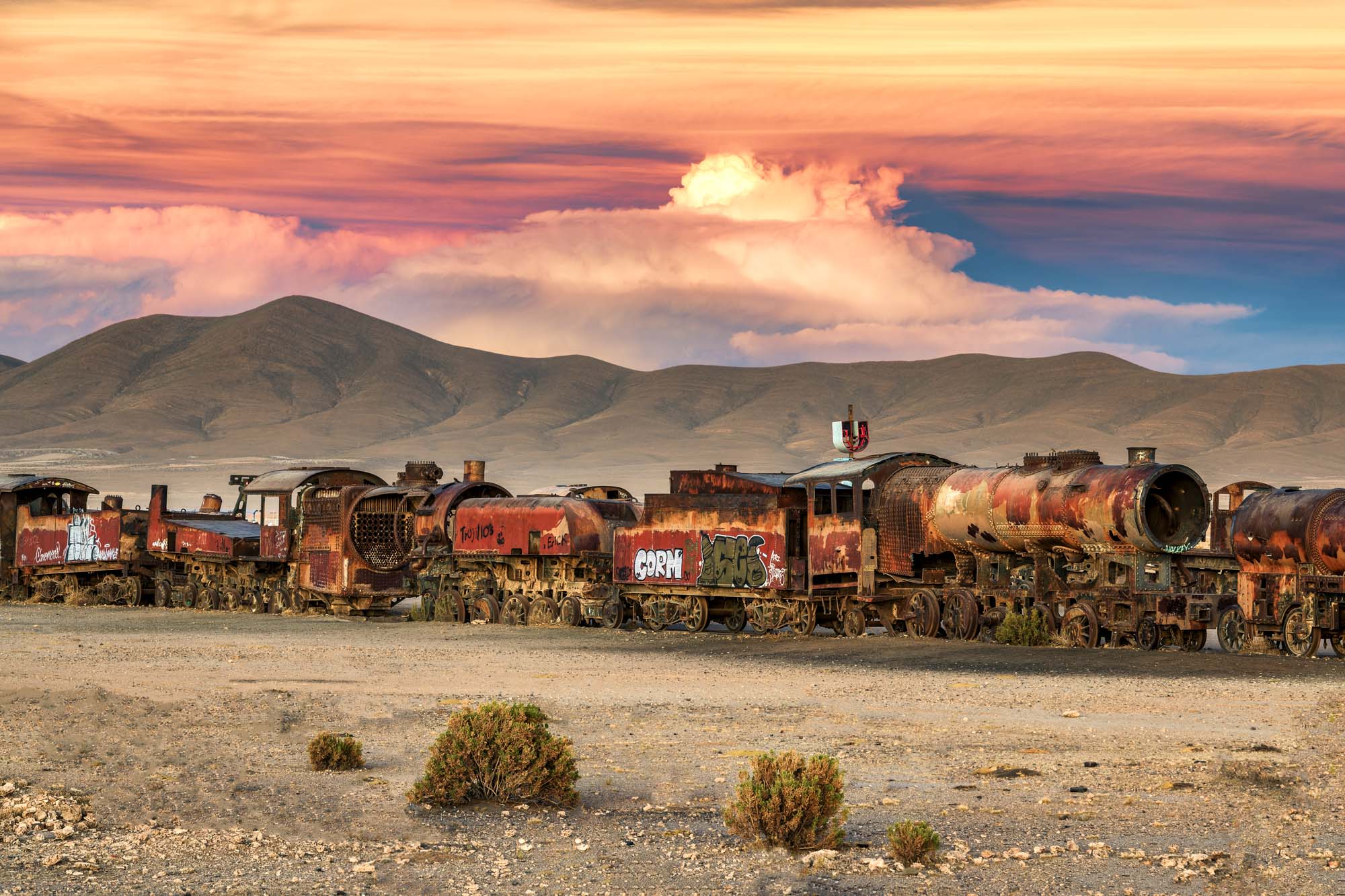 Uyuni Eisenbahnfriedhof